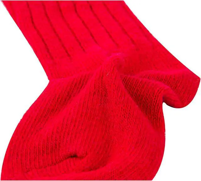 Alt view image 4 of 4 - Lian LifeStyle Fascinating Children's 1 Pair Knee High Wool Blend Boot Socks Resistant, Comfortable and Health Focused Size L(4-6Y)-(Red)