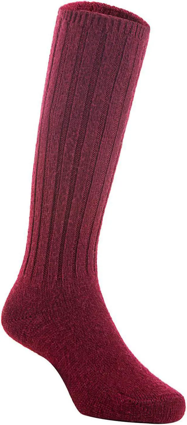 Alt view image 2 of 4 - Lian LifeStyle Unisex Baby Children 1 Pair Resistant Knee High Wool Blend Socks Fascinating, Comfortable and health Focused LFS02 Size 0-2Y (Wine)