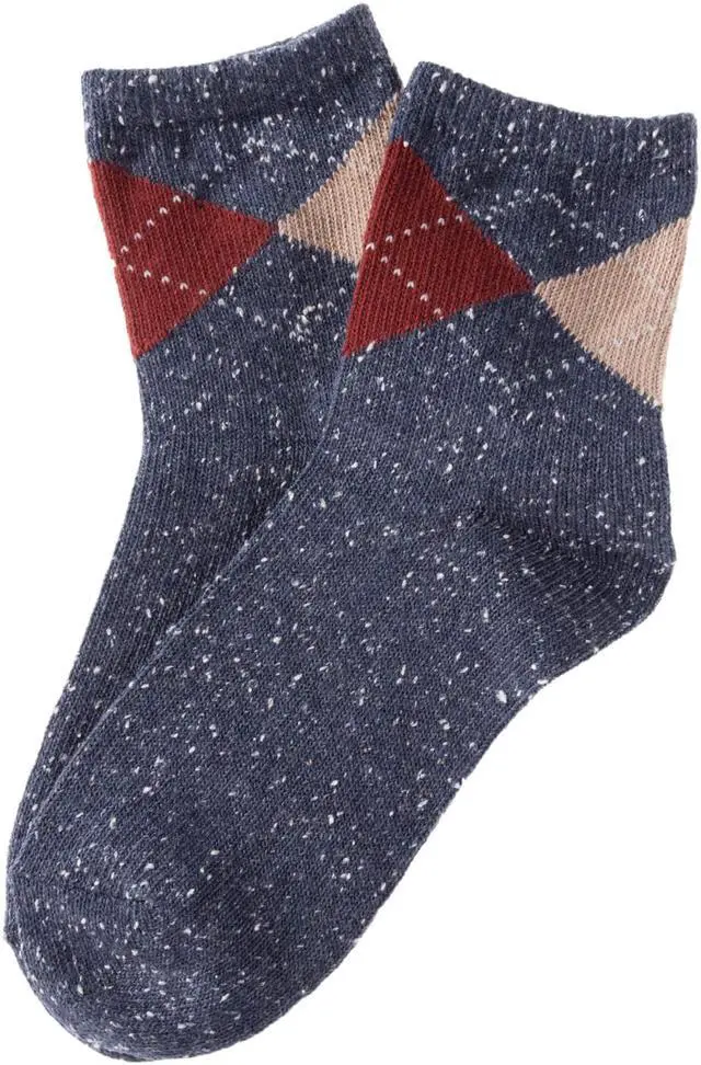 Alt view image 3 of 4 - Lian LifeStyle Cute, Breathable & Fashionable Big Girl's Women's 5 Pairs Cotton Crew Socks HR1780 Size 6-9(Colors)