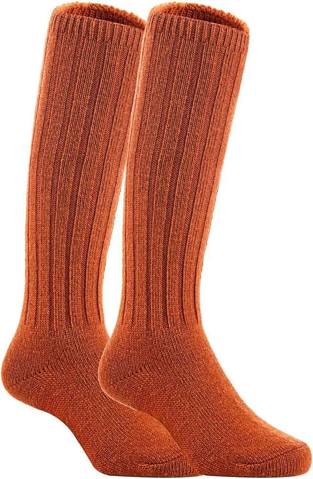 Main image of Lian LifeStyle Unisex Baby Children 1 Pair Resistant Knee High Wool Blend Socks Fascinating, Comfortable and health Focused LFS02 Size 2-4Y (Brown)