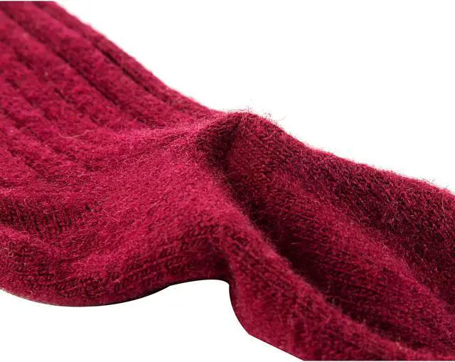 Alt view image 4 of 4 - Lian LifeStyle Unisex Baby Children 1 Pair Resistant Knee High Wool Blend Socks Fascinating, Comfortable and health Focused LFS02 Size 0-2Y (Wine)