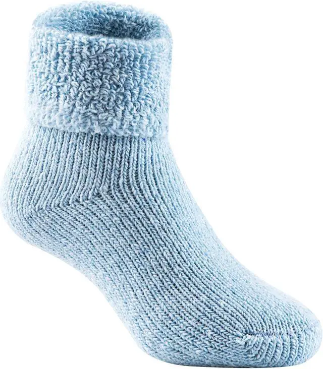 Alt view image 2 of 4 - Lian LifeStyle Boy's 3 Pairs Adorable Wool Blend Crew Socks Fantastic, Super Comfortable, Soft, and Durable LK1601 Size 2Y-5Y(Grey, Sky Blue, Khaki)