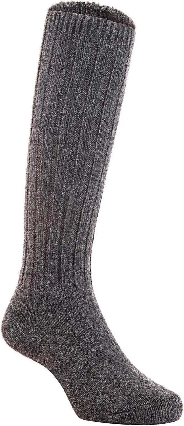 Alt view image 2 of 4 - Lian LifeStyle Fascinating Children's 1 Pair Knee High Wool Blend Boot Socks Resistant, Comfortable and Health Focused Size M(2-4Y)-(Dark Gray)