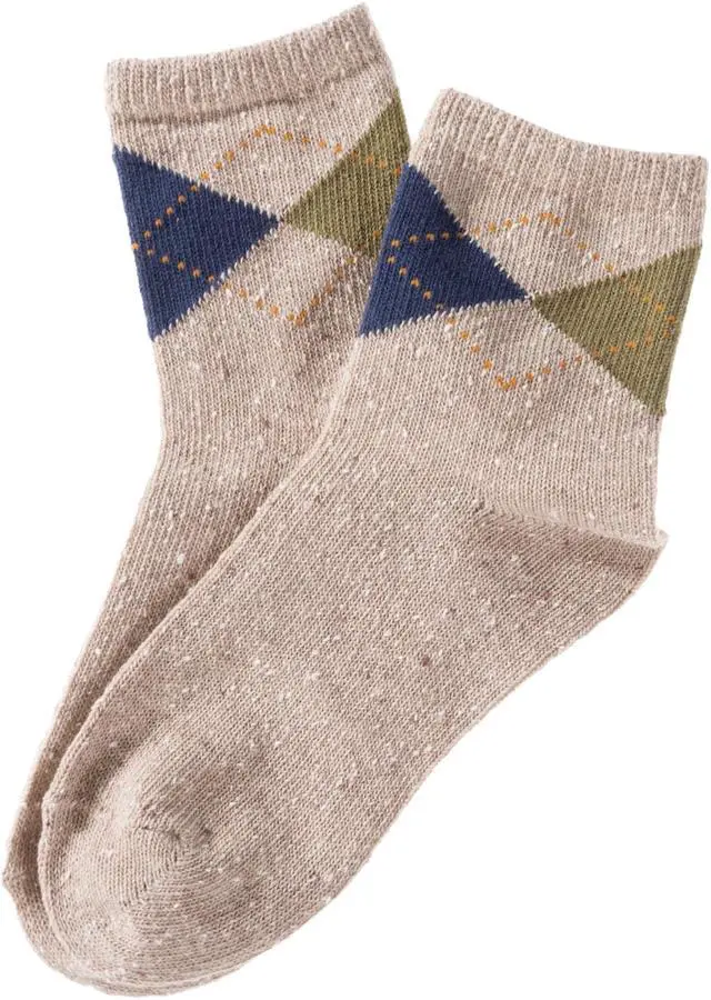 Alt view image 2 of 4 - Lian LifeStyle Cute, Breathable & Fashionable Big Girl's Women's 5 Pairs Cotton Crew Socks HR1780 Size 6-9(Colors)