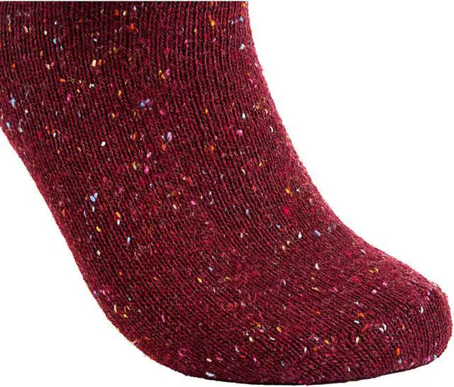 Alt view image 4 of 4 - Lian LifeStyle Non Slip, Exceptional, Cozy and Cool Big Girl's Women 3 Pairs Knee High Wool Crew Socks HR1412 Size 6-9(Random Color)