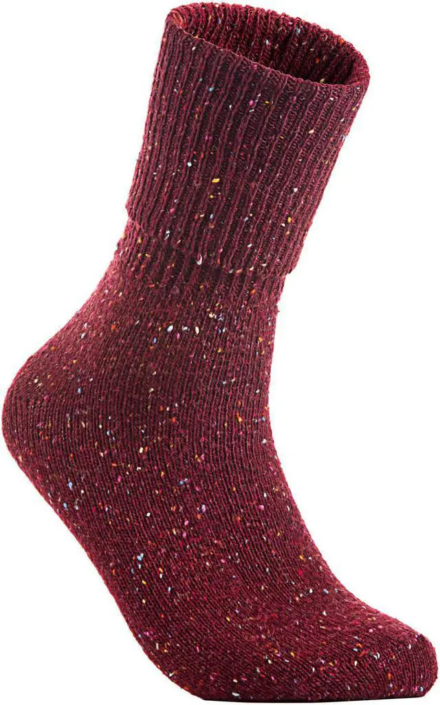 Main image of Lian LifeStyle Non Slip, Exceptional, Cozy and Cool Big Girl's Women 3 Pairs Knee High Wool Crew Socks HR1412 Size 6-9(Random Color)