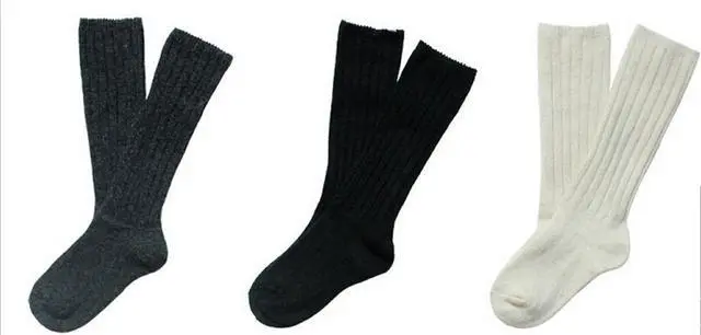 Alt view image 4 of 4 - Lian LifeStyle Children's 1 Pair Fascinating Knee High Wool Socks. Resistant, Comfortable and Health Focused FS02 Size 2-4Y (Cream)