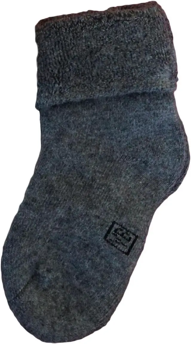 Main image of Lian LifeStyle Soft, Fantastic, Adorable And Super Comfortable Children's 1 Pair Wool blend Crew Socks Plain Color Size (BOY) 0M-6M (Grey)