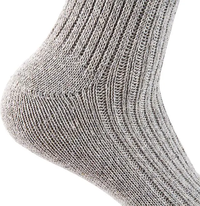 Alt view image 3 of 3 - Lian LifeStyle Ultralight, High-Performance & Great Activewear Men's 4 Pairs Breathable Wool Crew Socks For All Season and Weather Size 6-9 (Dark Gray)