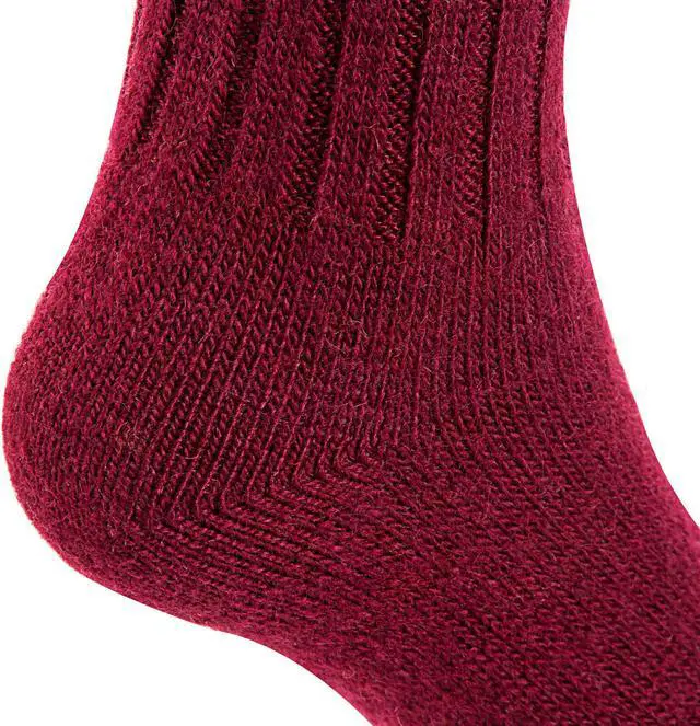 Alt view image 4 of 4 - Lian LifeStyle Fascinating Children's 3 Pairs Knee High Wool Blend Boot Socks Resistant, Comfortable and Health Focused Size M(2-4Y)-(Navy)