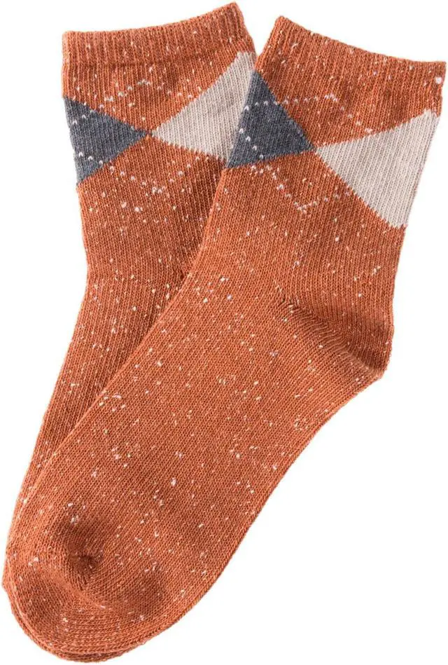 Alt view image 4 of 4 - Lian LifeStyle Cute, Breathable & Fashionable Big Girl's Women's 5 Pairs Cotton Crew Socks HR1780 Size 6-9(Colors)