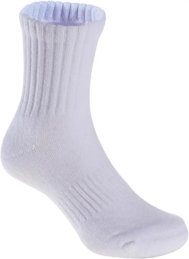 Main image of Lian LifeStyle Top Quality Children's 3 Pairs Sports Crew Socks Great for Sports: Running, Basketball, Soccer L0105 Size XS 3Y-5Y (White)