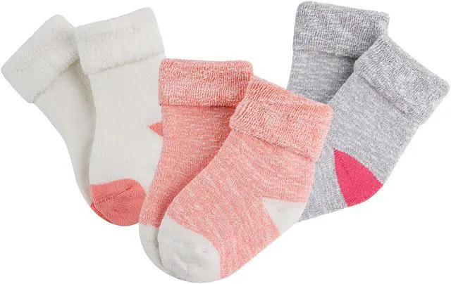 Main image of Lian LifeStyle Super Cute Baby Girl's3 Pairs Cotton Crew Socks Comfortable, Fancy and Healthy ZM03 Size 6 Month-12 Month