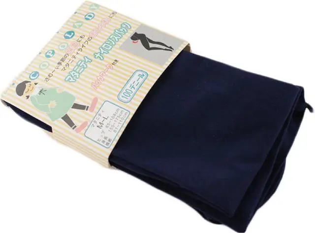 Alt view image 2 of 3 - Lian LifeStyle Womens 1 Pair Full-Length Maternity Shapewear Tight Leggings Size XS (Navy)