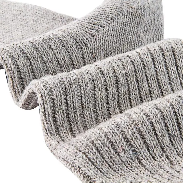 Alt view image 3 of 3 - Lian LifeStyle Ultralight, High-Performance & Great Activewear Men's 4 Pairs Breathable Wool Crew Socks For All Season and Weather Size 6-9 (Light Gray)