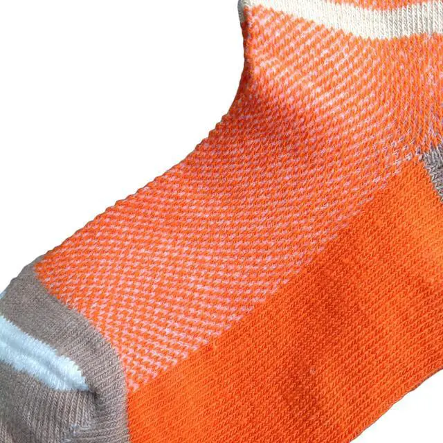 Alt view image 3 of 3 - Lian LifeStyle Children's 5 Pairs Premium Cotton Crew Socks. Durable, Lightweight & Effective - Sweat Absorbent Great for Sports Strips Size(3Y-5Y)
