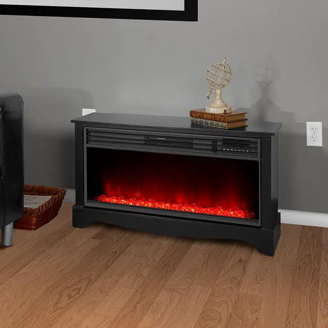 Main image of LifeSmart ZCFP1034US lifezone electric infrared media fireplace heater black
