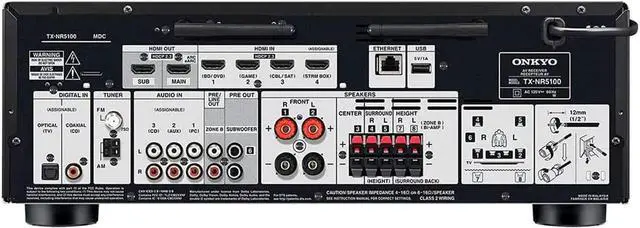 Alt view image 19 of 19 - Onkyo TX-NR5100 7.2-Channel 8K AV Receiver