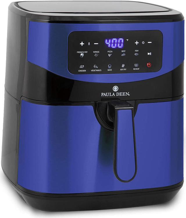 Paula Deen PDKDF579BS 1700 Watts Stainless Steel 10 QT Digital Air Fryer,  Blue 