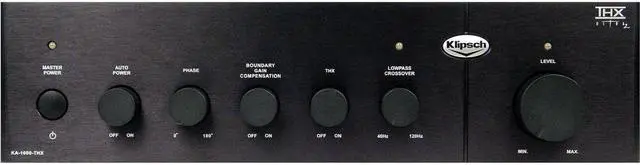 Alt view image 7 of 9 - Klipsch KA-1000-THX 120V Subwoofer Amplifier