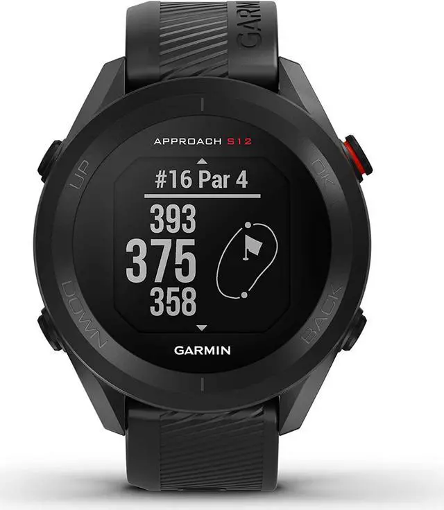 Alt view image 2 of 4 - Garmin G010-N2472-00 Approach S12 42k+ Preloaded Courses GPS Golf Watch Black