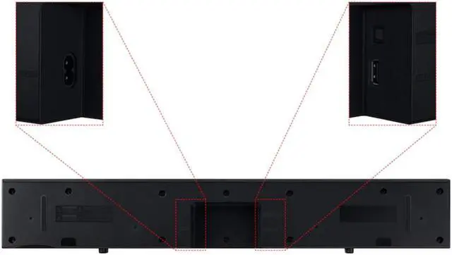 Alt view image 4 of 4 - Samsung HW-C400/ZA-RB 2.0ch 25" Wide Soundbar