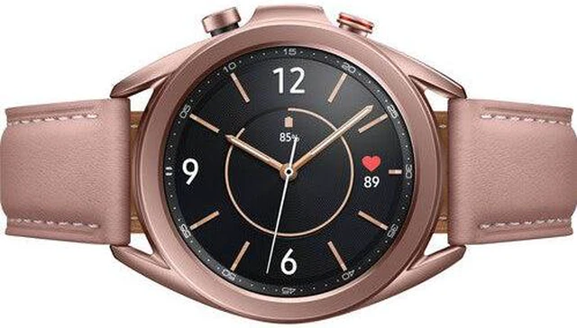 Alt view image 16 of 17 - Samsung Galaxy Watch3 SM-R850 Sport 41mm (GPS) Mystic Bronze Smartwatch - Grade B