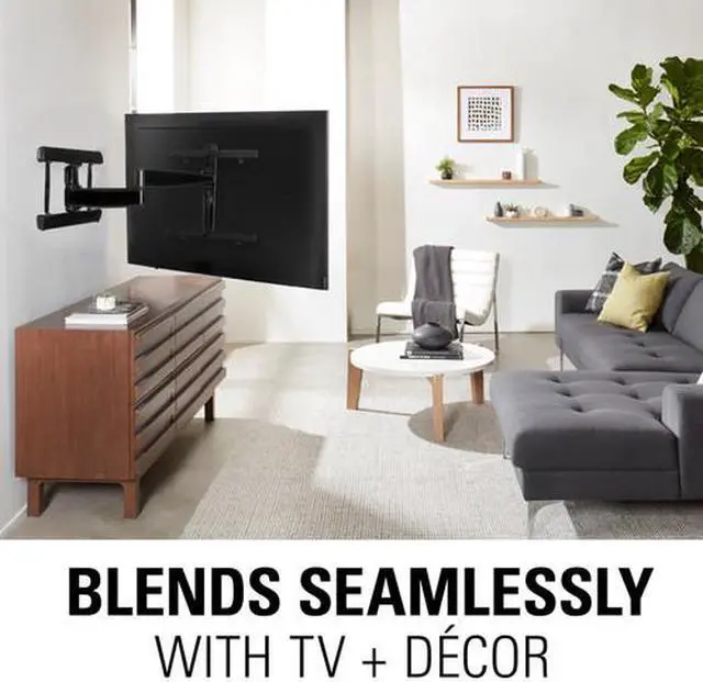 Alt view image 8 of 11 - Sanus VLF728 Large Full Motion TV Mount for 42" - 90" TV (Black)