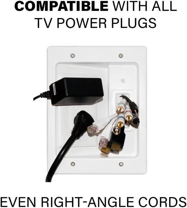 Alt view image 4 of 12 - SANUS WSIWPSB1-W1 Ultimate In-Wall Cable Management Kit for Mounted TV & Soundbar