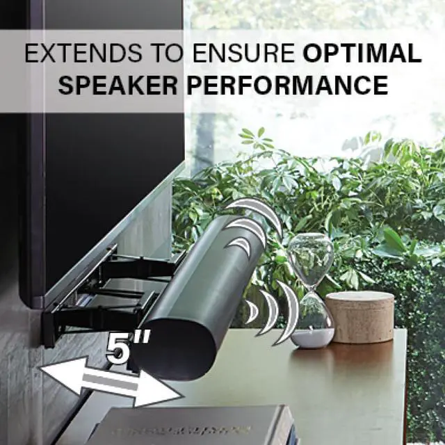Alt view image 6 of 11 - SANUS WSSAWM1-W2 Extendable Wall Mount Designed For Sonos Arc Soundbar White