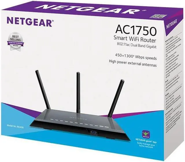 Refurbished: NETGEAR Factory Recertified R6400 AC1750 Smart WiFi Router ...