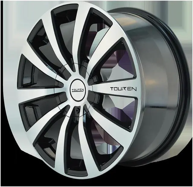 Alt view image 3 of 4 - 1 Wheel 16" TR3 16x7 5x100/5x114.3 Black Machined 42ET 72.62CB (3130-6703M)