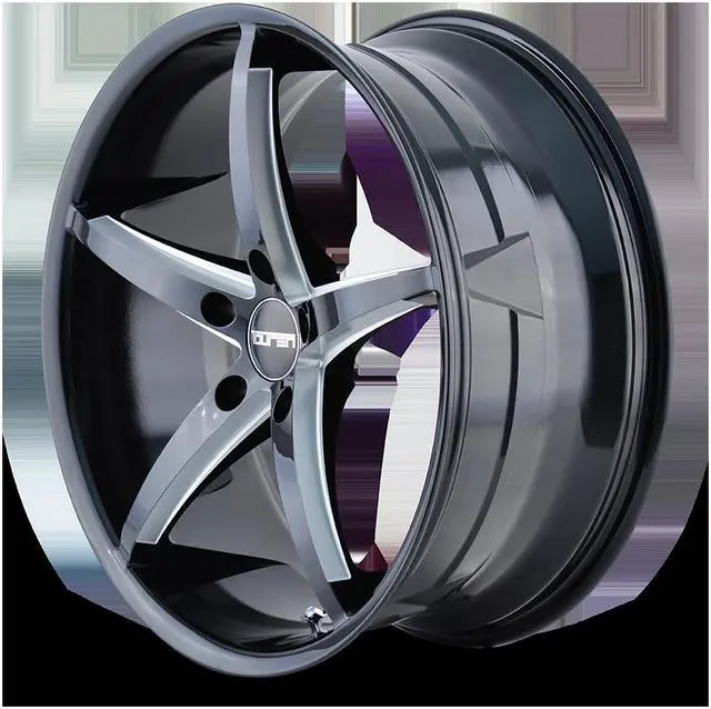 Alt view image 3 of 4 - 1 Wheel 17" TR70 17x7.5 5x115 Black 40ET 72.62CB 5 Spoke (3270-7764B)