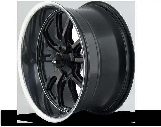 Alt view image 3 of 3 - Ridler 650 17x8 5x4.5" +0mm Matte Black Wheel Rim 17" Inch
