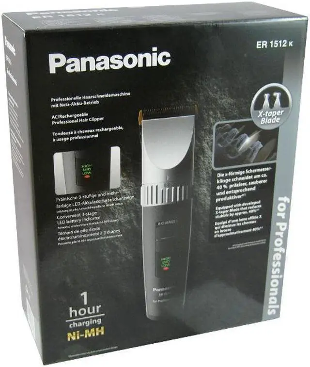 Alt view image 5 of 6 - Panasonic ER1512 Professional Cordless Hair Clipper (Made in Japan)