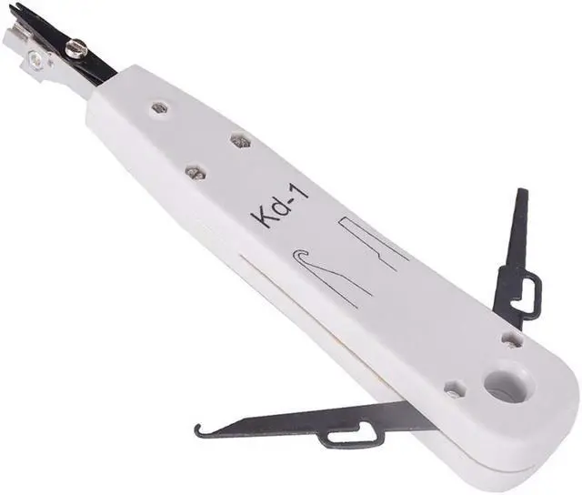 Alt view image 2 of 5 - KD-1 Professional Telecom Phone Cable Cat5 RJ11 RJ45 Network Punch Down Impact Network Tool Wire Cut Tool Insertion