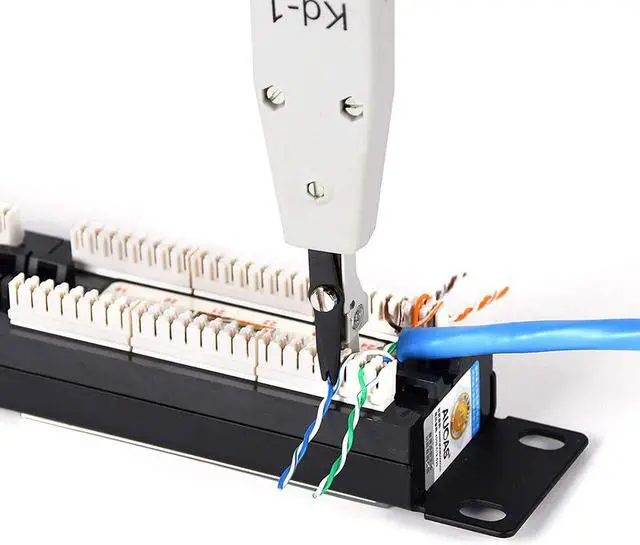 Alt view image 5 of 5 - KD-1 Professional Telecom Phone Cable Cat5 RJ11 RJ45 Network Punch Down Impact Network Tool Wire Cut Tool Insertion