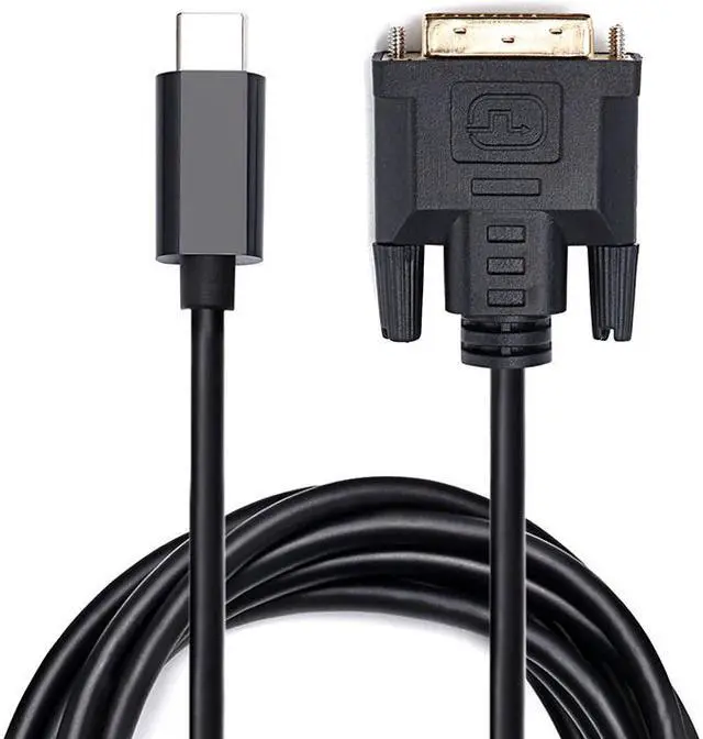 Alt view image 2 of 6 - EnLabs USBC2DVI6FT USB C to DVI Cable, (DP Alt Mode) USB 3.1 Type-C Thunderbolt 3 to DVI(24+1) Adapter Converter,Compatible with MacBook Pro,ChromeBook Pixel,Samsung S8,iPad Pro 2018 - 1920x1080p -6FT