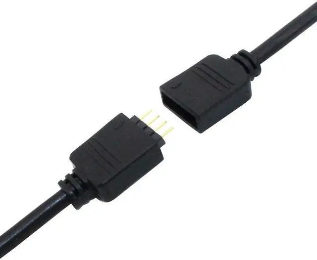 Alt view image 6 of 6 - EnLabs 2 Pack 1-to-5 12V 4Pins RGB Splitter Y Cable,LED Strip RGB Case Fans 5 Way RGB Hub Compatible with ASUS Aura Sync / Gigabyte RGB Fusion / MSI Mystic Light -1FT
