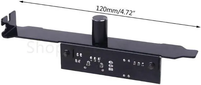 Alt view image 6 of 7 - 3 Channels 3pin Case Fan Controller with Full Profile PCI Slot Cover,Molex to 3 3-pin Fan Connector Hub Adapter Splitter Control ,Power by Molex 12V