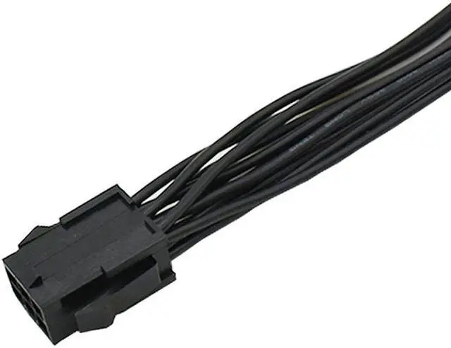 Alt view image 5 of 6 - 8 inches PC Power Supply PCI e Molex 6pin to 2 PCIe 6 pin PCI express Splitter Extension Ribbon Cable ,6-pin Graphics Card Mining