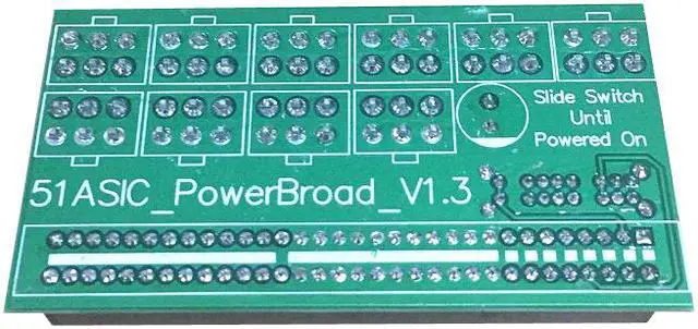 Alt view image 6 of 6 - EnLabs KITPSUSW6PX108P Mining Power Supply 12V GPU/PSU 10 Ports 6pin Breakout Board + 10pcs 18AWG PCI-E 6Pin to 6+2Pin Cables (19.69Inch), Power Adapter Board for HP 1200w/750w PSU Ethereum ETH ZEC