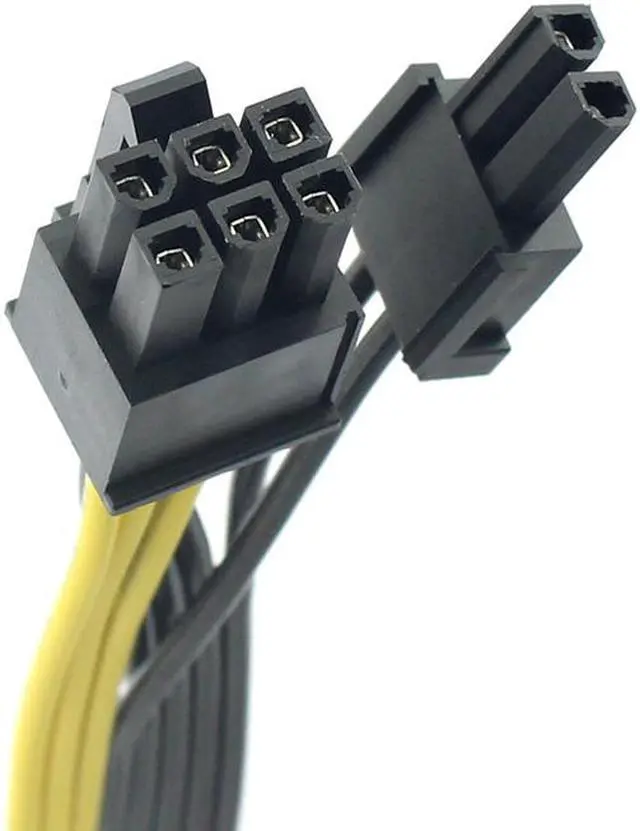 Alt view image 5 of 6 - 6 inch PC Power Supply PCI e Molex 8 pin to Dual PCIe 8pin 6+2pin PCI Express Power Splitter Cable for Bitcoin Litecoin RIG Miner