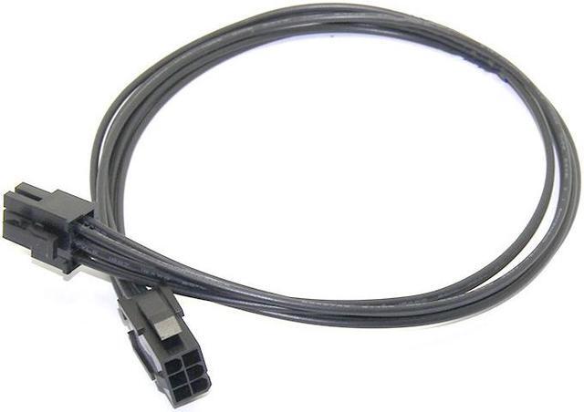 Alt view image 4 of 5 - GPU 6pin Male to Female Extension Cable,PCIe Video Card 6-Pin PCI Express Power Extender Cord for Mining - 1Feet ,Black