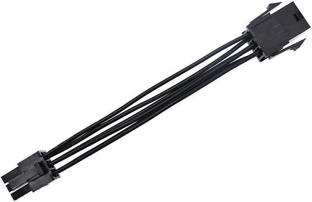 Alt view image 5 of 5 - GPU 6pin Male to Female Extension Cable,PCIe Video Card 6-Pin PCI Express Power Extender Cord for Mining - 1Feet ,Black