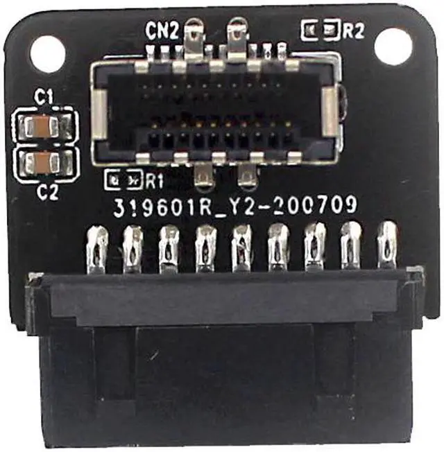 Alt view image 4 of 7 - Motherboard USB Header 20Pin/19P to USB 3.1 Type-E A-Key Internal Adapter for USB-C Front Panel Chassis Bracket Cable (Reverse Type)
