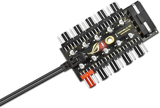 Alt view image 4 of 6 - EnLabs PWMHUB10D50 10 Ports PWM 4pin CPU Cooler / Case / Chassis Cooling  Fan Hub,10 Port 12V 4 Pin Fan PWM Fan Hub Controller,Power by Molex ,16 inches RPM Feedback Cable