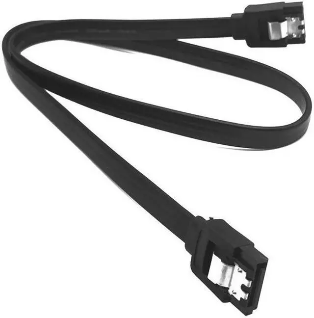 Alt view image 2 of 6 - Lot of 2 EN-Labs 16" SATA 3  6Gb/s Cable with Secure Latch - Serial ATA III Interconnect Data Cable (2pcs/pack)