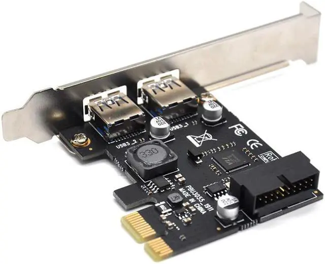 Alt view image 3 of 7 - USB 3.0 PCI Express(PCIe) Expansion Card, PCI-e X1 to 4 Ports USB 3.0(2 USB Type-A+USB Internal 20Pin) Controller Card-Build in Self-Powered Technology-No Need Additional Power Supply