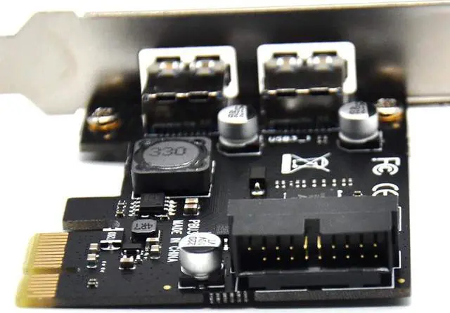 Alt view image 7 of 7 - USB 3.0 PCI Express(PCIe) Expansion Card, PCI-e X1 to 4 Ports USB 3.0(2 USB Type-A+USB Internal 20Pin) Controller Card-Build in Self-Powered Technology-No Need Additional Power Supply